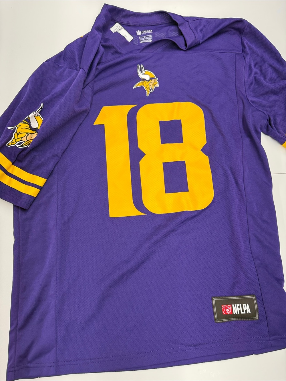 NEW NFL Men's Minnesota Vikings #18 Jefferson Football Jersey Small